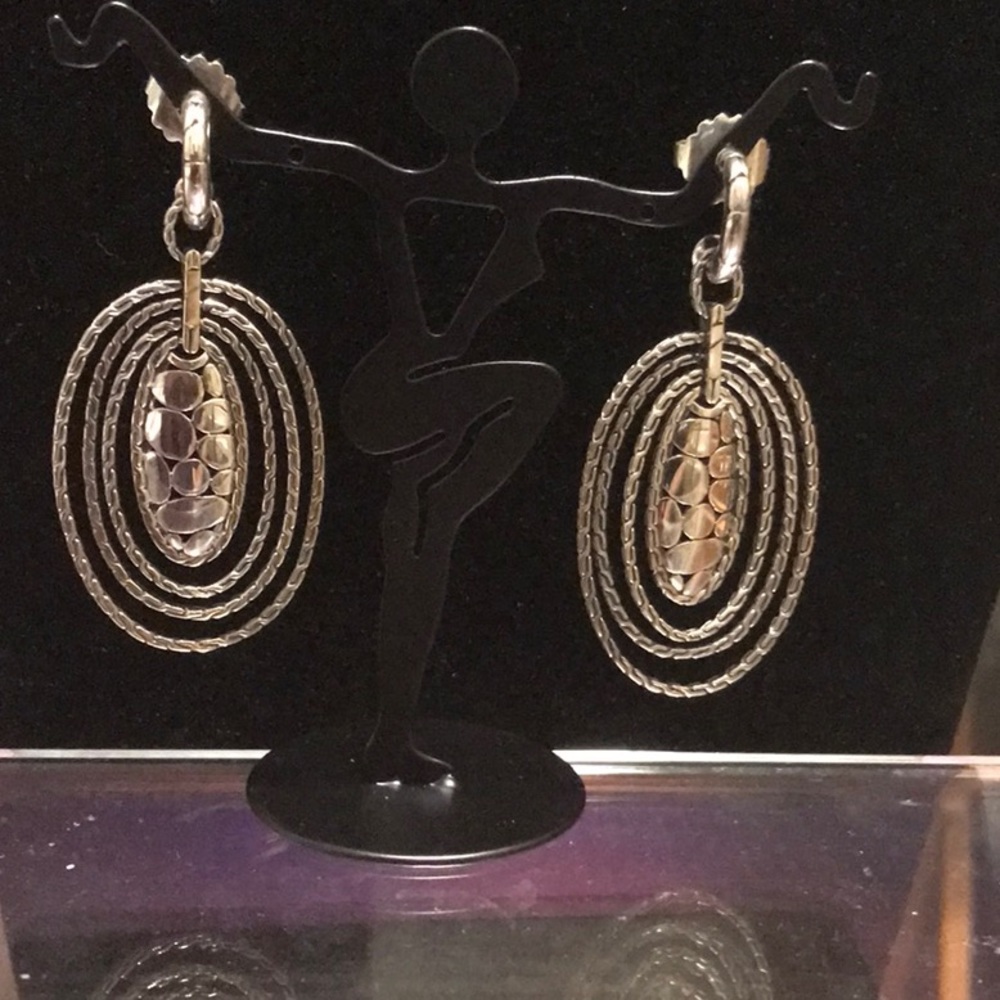 JOHN HARDY POST DANGLE EARRINGS
